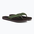 Infradito Quiksilver Molokai Layback Textured da uomo marrone/marrone/verde 4