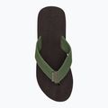 Infradito Quiksilver Molokai Layback Textured da uomo marrone/marrone/verde 6