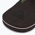 Infradito Quiksilver Molokai Layback Textured da uomo marrone/marrone/verde 8