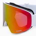 VonZipper Encore bianco lucido/wildlife fire chrome occhiali da snowboard 5
