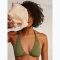 ROXY Current Coolness Top costume da bagno a triangolo allungato verde loden 10