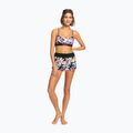 Pantaloncini da bagno donna ROXY Active antracite zebra jungle 3