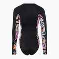 Costume intero donna ROXY Active Onesie antracite zebra jungle 2