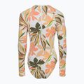 Costume da bagno intero donna ROXY Print Mix Solid bianco brillante sottilmente salato piatto 2