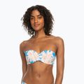 ROXY Love The Beach Vibe - Top da bagno azzurro con palme e isole 4
