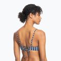 ROXY Into The Sun Athletic Triangle swimsuit top mood indigo novela stripe vert 4