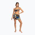 Pantaloncini da bagno donna ROXY Salty Tan antracite fiore jammin 2