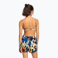 Pantaloncini da bagno donna ROXY Salty Tan antracite fiore jammin 3