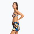 Pantaloncini da bagno donna ROXY Salty Tan antracite fiore jammin 5
