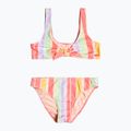 Costume da bagno a due pezzi per bambini ROXY Ocean Treasure Bralette Set sunkissed coral salty sunset 5