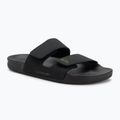 Quiksilver Uomo Rivi Leather Double Adjust infradito nero 1