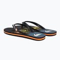 Infradito Quiksilver Molokai Wordblock uomo nero/nero/arancio 3