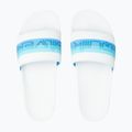 Infradito Quiksilver Rivi Wordmark Slide uomo bianco/blu/blu 12