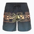 Pantaloncini da bagno Quiksilver Everyday Wordblock Volley 17" da uomo, nero