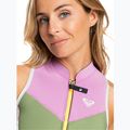 Muta da bagno ROXY 1,5 mm Long John palmed out grigio chiaro da donna 6