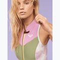 Muta da bagno ROXY 1,5 mm Long John palmed out grigio chiaro da donna 8