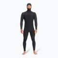 Uomo Quiksilver Highline 5/4/3 Petto Zip Cappuccio Swim Foam Nero
