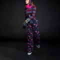 Pantaloni da snowboard donna ROXY X Rowley Insulated Bib true black darkreds floral 5