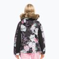 Giacca da snowboard per bambini ROXY Jet Ski Girl nero vero e proprio fiore sfocato 3