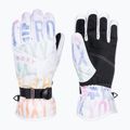 Guanti da snowboard da donna ROXY Jetty nero brillante bianco sapone 5