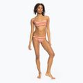 ROXY Printed Beach Classics Moderate cedar wood happy stripe swimsuit 3