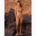 ROXY Printed Beach Classics Moderate cedar wood happy stripe swimsuit 6