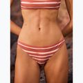 ROXY Printed Beach Classics Moderate cedar wood happy stripe swimsuit 8