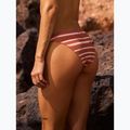 ROXY Printed Beach Classics Moderate cedar wood happy stripe swimsuit 9