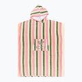 Poncho donna ROXY Stay Magical stampato a righe verde agave very vista