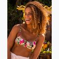 ROXY Stampato Beach Classics Bralette costume top antracite palma canzone s 10