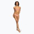 ROXY Slip bikini classico da spiaggia stampato in legno di cedro a righe allegre 3