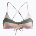 ROXY Vista Stripe Top costume da bagno strappy verde agave molto vista stripe