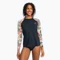 Donna nuoto manica lunga ROXY Lycra Stampato antracite palma canzone s 2