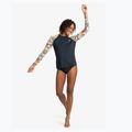 Donna nuoto manica lunga ROXY Lycra Stampato antracite palma canzone s 3