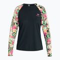 Donna nuoto manica lunga ROXY Lycra Stampato antracite palma canzone s