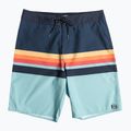 Pantaloncini da bagno da uomo Billabong All Day HTR Stripes OG blu