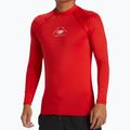 Quiksilver Saturn UPF50 uomo, manica lunga da nuoto rossa ad alto rischio 4