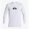 Quiksilver Everyday Surf Tee bianca da uomo a maniche lunghe per il nuoto 5