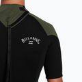 Billabong Uomo 2mm Foil Back Zip Spring moss Swim Foam 6