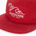 Cappello da baseball rosso ad alto rischio Quiksilver Cord Stretcher da uomo 3