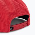 Cappello da baseball rosso ad alto rischio Quiksilver Cord Stretcher da uomo 4