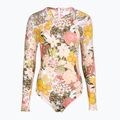 Costume intero donna ROXY Playa Paradise Onesize Back Zip LS bianco viva la vida