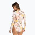 Costume intero donna ROXY Playa Paradise Onesize Back Zip LS bianco viva la vida 7