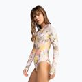 Costume intero donna ROXY Playa Paradise Onesize Back Zip LS bianco viva la vida 9