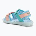 Sandali per bambini Kickers Kickjune blu/rosa corallo/verde 3