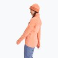 Felpa donna ROXY Sayna mezza zip rosa pesca roxygram tonale 3