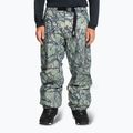 Pantaloni da snowboard Quiksilver Snow Down Cargo da uomo in legno astratto con spray marino