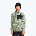 Quiksilver felpa con cappuccio da snowboard per bambini Aker Half Zip Fleece shadow checks desert sage