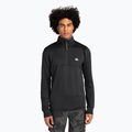 Felpa da snowboard Quiksilver Steep Point Half Zip Fleece da uomo nero vero