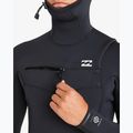Billabong Uomo 5/4mm Absolute Natural Chest Zip Hooded Swim Foam Nero 5